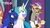 Size: 1920x1080 | Tagged: safe, screencap, discord, princess celestia, princess luna, draconequus, pony, g4, my little pony: friendship is magic, the beginning of the end, ethereal mane, female, hat, male, mare, raised eyebrow, reporter, royal sisters, sisters, starry mane, trio