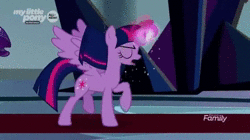 Size: 956x536 | Tagged: safe, edit, edited screencap, screencap, king sombra, rarity, twilight sparkle, alicorn, pony, g4, the beginning of the end, animated, back of head, can't touch this, denied, fabulous, hair flip, like a boss, magic, mc hammer, music, nope, sound, twilight sparkle (alicorn), webm