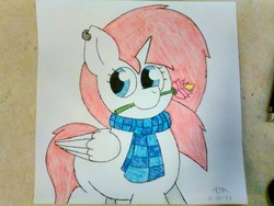 Size: 1600x1200 | Tagged: safe, artist:thebadbadger, oc, oc:blood moon, pony, simple background, traditional art, white background