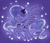 Size: 1280x1102 | Tagged: safe, artist:typhwosion, princess luna, alicorn, pony, g4, crown, cute, ethereal mane, eyes closed, female, hoof shoes, jewelry, lunabetes, night, regalia, sky, solo, starry mane, stars