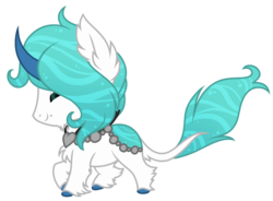 Size: 1024x753 | Tagged: safe, artist:crystal-tranquility, oc, oc only, oc:tadashi, original species, pond pony, chibi, eyes closed, male, simple background, solo, transparent background