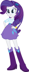 Size: 6000x14567 | Tagged: dead source, safe, artist:twilirity, rarity, equestria girls, g4, my little pony equestria girls, absurd resolution, belt, boots, clothes, female, hand on hip, shoes, simple background, skirt, solo, transparent background, vector
