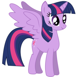 Size: 1600x1600 | Tagged: safe, artist:radiant--eclipse, twilight sparkle, alicorn, pony, unicorn, g4, female, simple background, smiling, solo, transparent background, twilight sparkle (alicorn), vector