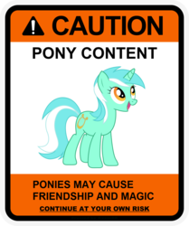 Size: 900x1078 | Tagged: safe, artist:gn33101, lyra heartstrings, pony, unicorn, g4, caution sign, female, mare, solo, warning