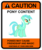 Size: 900x1078 | Tagged: safe, artist:gn33101, lyra heartstrings, pony, unicorn, g4, caution sign, female, mare, solo, warning