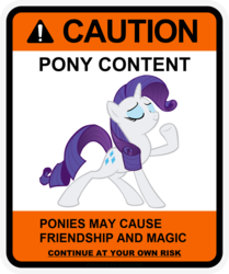 Size: 900x1078 | Tagged: safe, artist:gn33101, rarity, pony, unicorn, g4, caution sign, female, mare, solo, warning