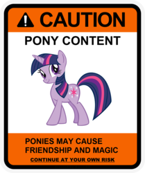 Size: 900x1078 | Tagged: safe, artist:gn33101, twilight sparkle, pony, unicorn, g4, caution sign, female, mare, solo, warning