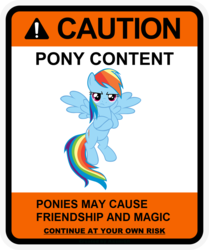 Size: 900x1078 | Tagged: safe, artist:gn33101, rainbow dash, pegasus, pony, g4, caution sign, female, looking at you, mare, solo, warning