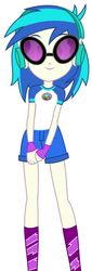 Size: 236x696 | Tagged: safe, dj pon-3, vinyl scratch, equestria girls, g4, my little pony equestria girls: legend of everfree, clothes, cute, looking at you, shorts