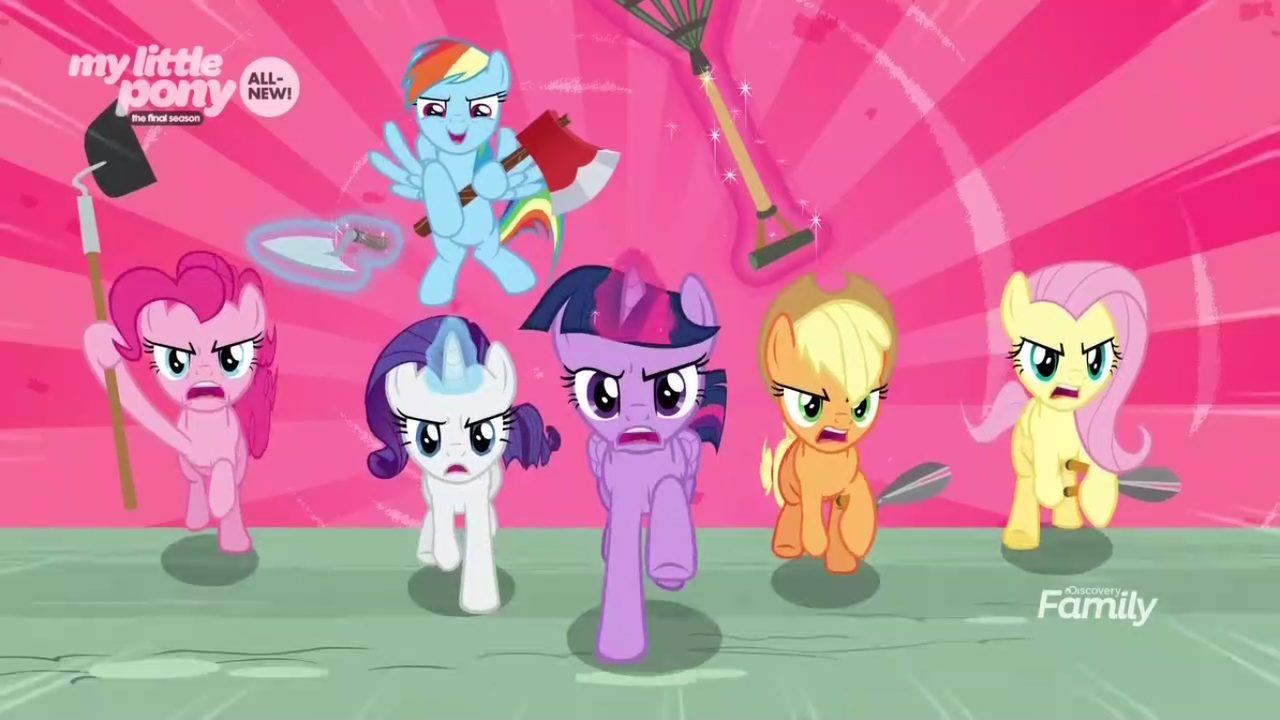 Safe Screencap Applejack Fluttershy Pinkie Pie Rainbow