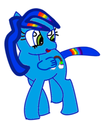 Size: 448x536 | Tagged: artist needed, safe, oc, oc only, pegasus, pony, 1000 hours in ms paint, female, mare, next generation, offspring, parent:rainbow dash, parent:soarin', parents:soarindash, simple background, solo, white background