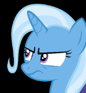 Size: 168x182 | Tagged: safe, trixie, pony, unicorn, g4, black background, cropped, female, mare, simple background, solo