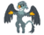 Size: 1280x999 | Tagged: safe, artist:zehc66, gabby, griffon, g4, cute, female, pixel art, simple background, smiling, solo, spread wings, transparent background, wings