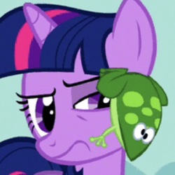 Size: 715x715 | Tagged: safe, screencap, twilight sparkle, frog, pony, unicorn, feeling pinkie keen, g4, angry, annoyed, cropped, ew, female, grossed out, grumpy, grumpy twilight, mare, profile picture, raised eyebrow, solo, twilight sparkle is not amused, unamused