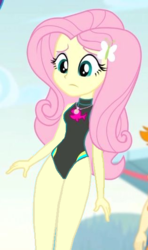 Size: 315x532 | Tagged: safe, artist:wolf, edit, edited screencap, screencap, fluttershy, valhallen, blue crushed, equestria girls, g4, my little pony equestria girls: better together, beach shorts swimsuit, clothes, cropped, cute, fluttershy's beach shorts swimsuit, fluttershy's one-piece swimsuit, geode of empathy, geode of fauna, geode of shielding, geode of sugar bombs, geode of super speed, geode of super strength, geode of telekinesis, magical geodes, offscreen character, one-piece swimsuit, shyabetes, sleeveless, swimsuit, swimsuit edit