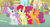 Size: 1024x561 | Tagged: safe, artist:doodledaydreamer, apple bloom, scootaloo, sweetie belle, earth pony, pegasus, pony, unicorn, g4, cutie mark crusaders, female, older, older apple bloom, older scootaloo, older sweetie belle, teenage apple bloom, teenage scootaloo, teenage sweetie belle, teenager, trio