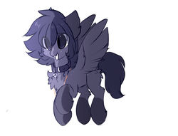Size: 1024x783 | Tagged: safe, artist:php146, oc, oc only, oc:key, pegasus, pony, chest fluff, eye clipping through hair, female, leash, mare, simple background, solo, white background