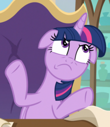Size: 744x857 | Tagged: safe, screencap, twilight sparkle, alicorn, pony, g4, the beginning of the end, annoyed, cropped, female, floppy ears, madorable, mare, sitting, solo, twilight sparkle (alicorn)
