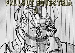 Size: 728x513 | Tagged: safe, artist:fanliterature101, oc, oc only, oc:century, oc:littlepip, anthro, fallout equestria, lined paper, ncr ranger, traditional art