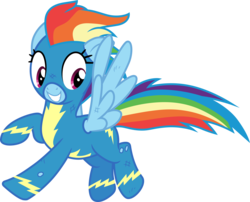 Size: 3709x3000 | Tagged: safe, artist:cloudy glow, rainbow dash, pegasus, pony, g4, newbie dash, .ai available, clothes, female, high res, mare, simple background, smiling, solo, spread wings, transparent background, uniform, vector, wings, wonderbolts uniform