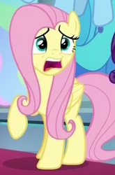 Size: 436x660 | Tagged: safe, screencap, fluttershy, pony, g4, the beginning of the end, canterlot castle, female, mare, open mouth, shocked, shocked expression, solo, surprised
