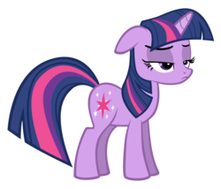 Size: 3500x3000 | Tagged: safe, artist:mrlolcats17, twilight sparkle, pony, unicorn, boast busters, g4, .psd available, female, floppy ears, high res, hooves, horn, mare, simple background, solo, transparent background, twilight sparkle is not amused, unamused, unicorn twilight, vector