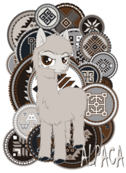Size: 2478x3405 | Tagged: safe, artist:jcosneverexisted, oc, oc only, oc:alicia the alpaca, alpaca, adobe illustrator, animal in mlp form, high res, simple background, solo, transparent background, vector