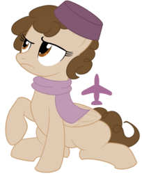 Size: 3100x3800 | Tagged: safe, artist:sixes&sevens, earth pony, pegasus, pony, clothes, doctor who, hat, high res, ponified, scarf, simple background, tegan jovanka, transparent background
