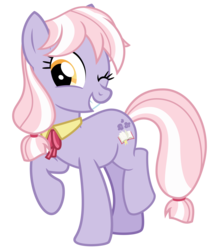 Size: 2800x3200 | Tagged: safe, artist:cheezedoodle96, dusty pages, earth pony, pony, g4, the point of no return, .svg available, female, high res, looking at you, mare, raised hoof, simple background, smiling, solo, svg, transparent background, vector, younger
