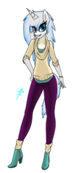 Size: 1714x3878 | Tagged: safe, oc, unicorn, anthro, boots, digital art, jewelry, necklace, shoes, tights