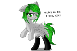Size: 1500x1000 | Tagged: artist needed, source needed, safe, oc, oc only, pegasus, pony, clothes, simple background, socks, solo, white background