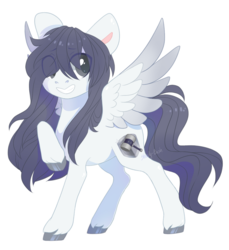 Size: 1286x1405 | Tagged: safe, artist:shady-bush, oc, oc only, oc:iron clad, pegasus, pony, female, mare, simple background, solo, transparent background