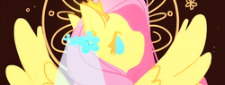 Size: 1280x484 | Tagged: safe, artist:chuchumi, fluttershy, pegasus, pony, g4, female, mare, solo