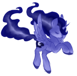 Size: 739x729 | Tagged: safe, artist:cloudypeaks, princess luna, alicorn, pony, g4, female, solo