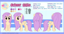 Size: 800x422 | Tagged: safe, artist:seiani, oc, oc only, oc:sweet gale, pegasus, pony, female, mare, reference sheet, solo