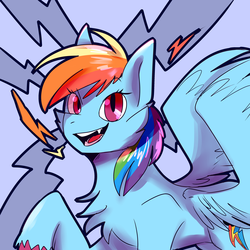 Size: 3000x3000 | Tagged: safe, artist:coociecat, rainbow dash, pegasus, pony, g4, cheek fluff, chest fluff, dashabetes, ear fluff, female, high res, mare, open mouth, solo, unshorn fetlocks