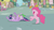 Size: 1280x720 | Tagged: safe, screencap, pinkie pie, spike, twilight sparkle, dragon, earth pony, pony, unicorn, g4, the ticket master, baby dragon, bipedal, excited, faic, female, mare, ponyville, trio, unicorn twilight