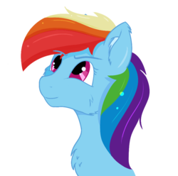 Size: 759x753 | Tagged: safe, artist:dashiie, derpibooru exclusive, rainbow dash, pony, g4, cheek squish, chest fluff, ear fluff, female, looking up, simple background, solo, squishy cheeks, transparent background