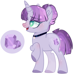Size: 1280x1290 | Tagged: safe, artist:jxst-alexa, oc, oc only, oc:amethyst, pony, unicorn, female, magical lesbian spawn, mare, offspring, parent:maud pie, parent:rarity, parents:rarimaud, simple background, solo, transparent background