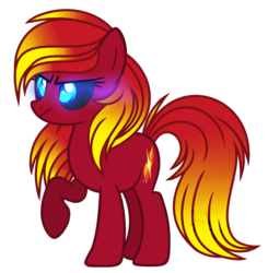 Size: 1280x1305 | Tagged: safe, artist:t-aroutachiikun, oc, oc only, oc:paragon ire, earth pony, pony, black sclera, female, mare, simple background, solo, transparent background