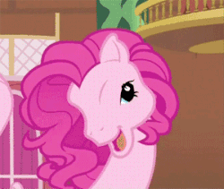 Size: 300x253 | Tagged: safe, screencap, pinkie pie, earth pony, pony, g3, g4, too many pinkie pies, cropped, female, g3 faic, gif, mare, non-animated gif, pinkie's silly face, solo