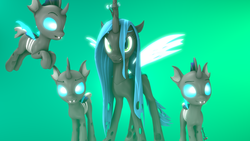 Size: 1920x1080 | Tagged: source needed, safe, artist:spinostud, queen chrysalis, changeling, changeling queen, g4, 3d, crown, female, jewelry, regalia, request, source filmmaker