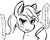 Size: 1632x1306 | Tagged: safe, artist:kunshomo, applejack, earth pony, pony, g4, dialogue, female, grayscale, japanese, mare, monochrome, simple background, solo, translation request, white background