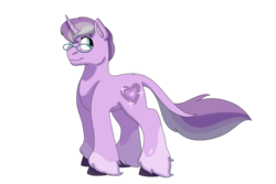 Size: 1280x854 | Tagged: safe, artist:itstechtock, oc, oc only, oc:wolesome heart, pony, unicorn, female, glasses, mare, simple background, solo, transparent background