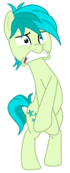 Size: 2927x7182 | Tagged: safe, artist:optimusv42, sandbar, earth pony, pony, g4, bipedal, covering, embarrassed, male, naked rarity, simple background, solo, teenager, transparent background, vector, we don't normally wear clothes