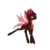Size: 2100x2100 | Tagged: safe, artist:phi, oc, oc only, changeling, changeling oc, high res, holeless, red changeling, red eyes, simple background, solo, transparent background