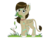 Size: 2100x1575 | Tagged: safe, artist:zobaloba, oc, oc only, oc:rune, pegasus, pony, brown mane, female, filly, grass, green eyes, herbivore, horses doing horse things, looking at you, nom, simple background, solo, standing, tooth necklace, transparent background, wat