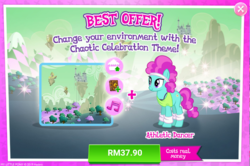 Size: 1040x689 | Tagged: safe, gameloft, flashdancer, pony, g4, advertisement, chaos, costs real money, discorded landscape, female, mare