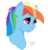 Size: 759x797 | Tagged: safe, artist:dashiie, rainbow dash, pony, g4, cheek fluff, chest fluff, ear fluff, female, looking up, simple background, solo, transparent background