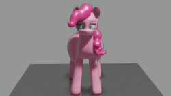 Size: 800x450 | Tagged: safe, artist:t.f.a.n.c.s., pinkie pie, pony, g4, 3d, 3d model, animated, balloonbutt, blender, female, gif, loop, turnaround